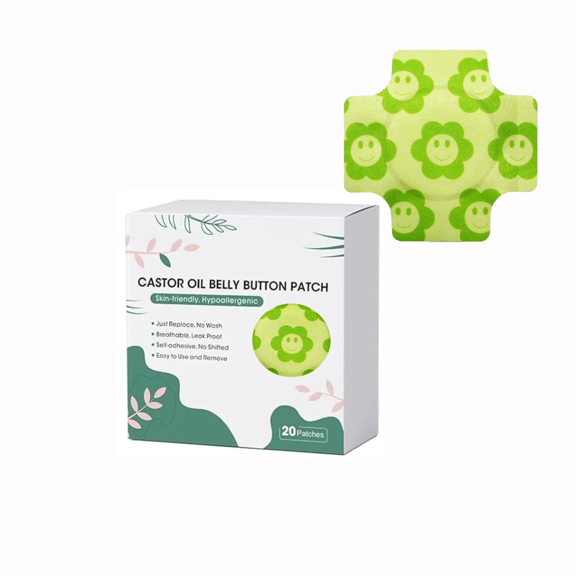 GODFLY Castor Oil Navel Patch, 20 Pcs Belly Button Patch for Castor Oil Therapy, Liver Detox Slim Patch, Weight Loss Patches Fat Burning, Castor Oil Pack Wrap for Tummy Skin Care (Pack of 1 – 20 Pcs)-image-7