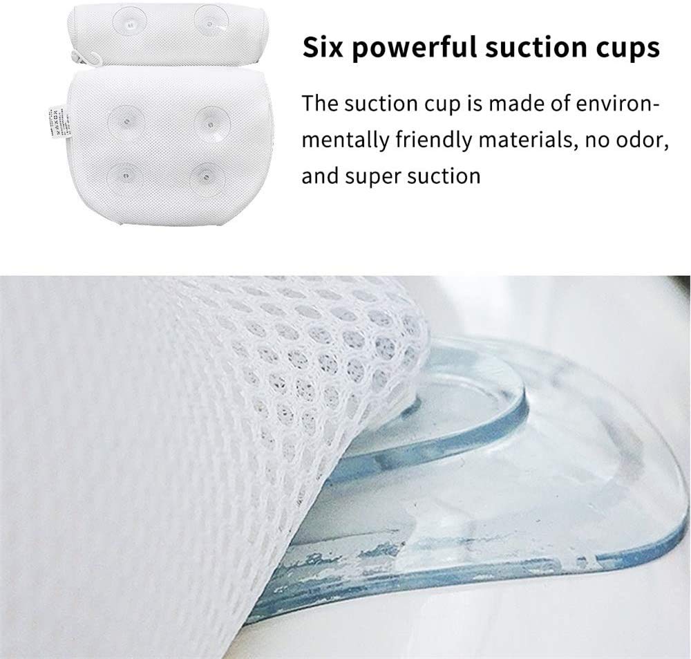 Oreiller De Bain Home Spa Oreiller De Bain Avec Ventouses Extra Doux Pour Le Cou Et Le
