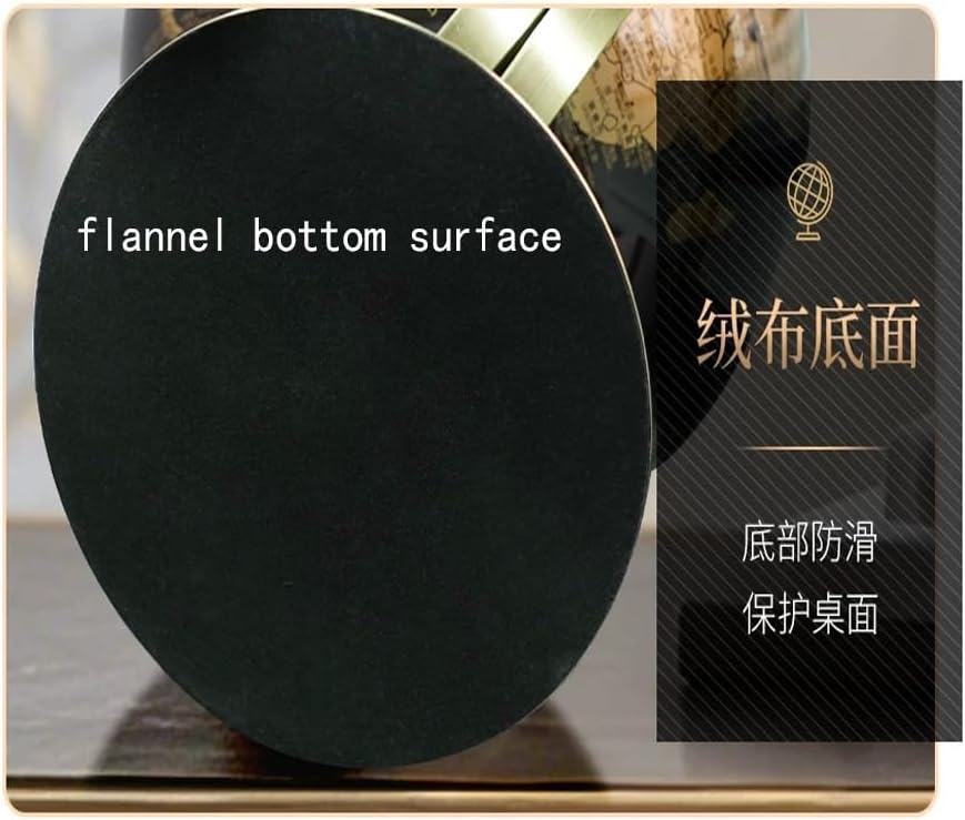 Miniatura 5 de Globo del mundo pequeño de 5.5 pulgadas con soporte giratorio de acero inoxidable para adultos, elegante decoración y regalos para escritorio de