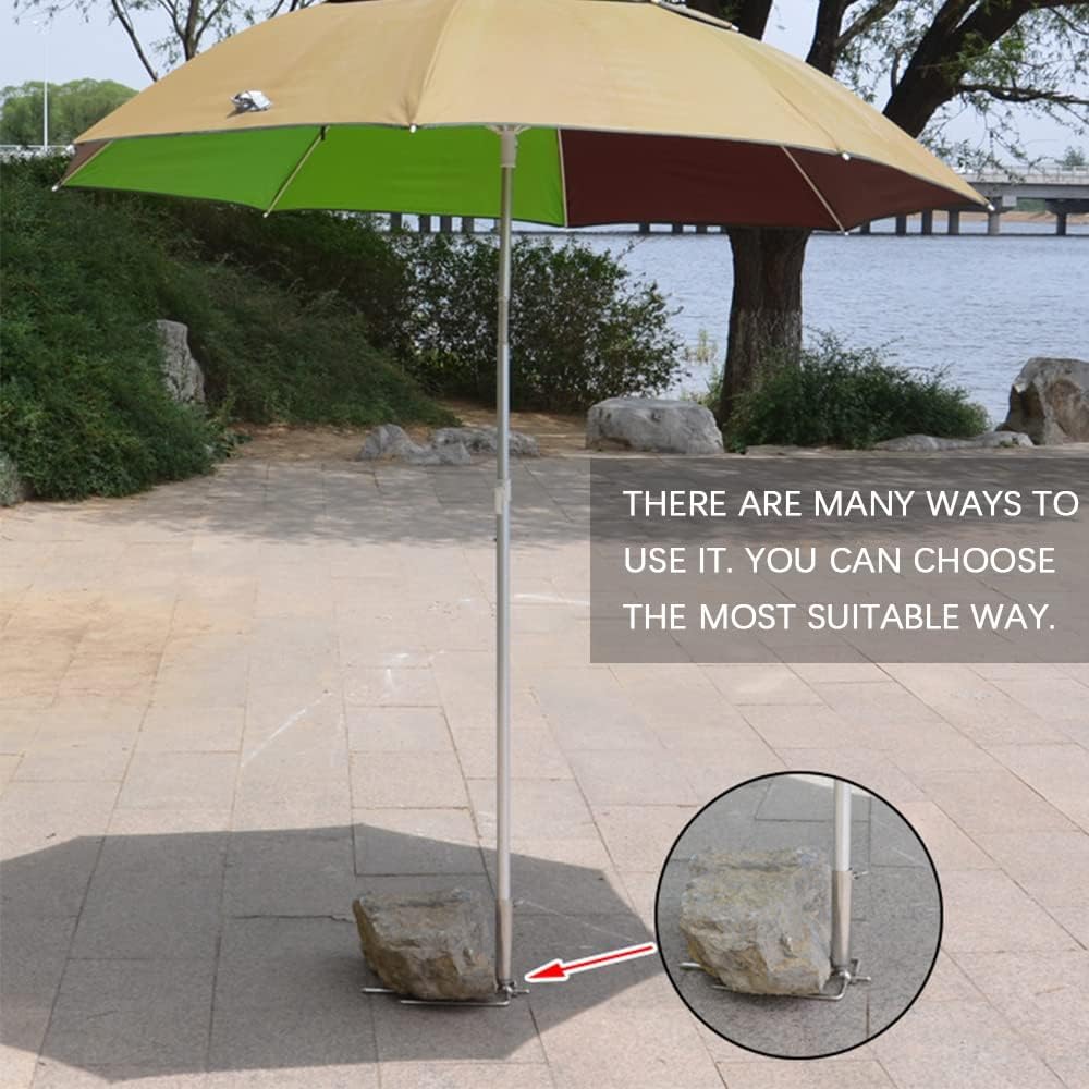 TUIBEIDAMAI Schirmständer Strand Metall, Rasendorn für Sonnenschirm,Sonnenschirm erdspiess Ø36mm, Abnehmbarer Sonnenschirmständer Erdspieß, Sonnenschirmhalter Strand für Angeln,Garten,Strand Camp