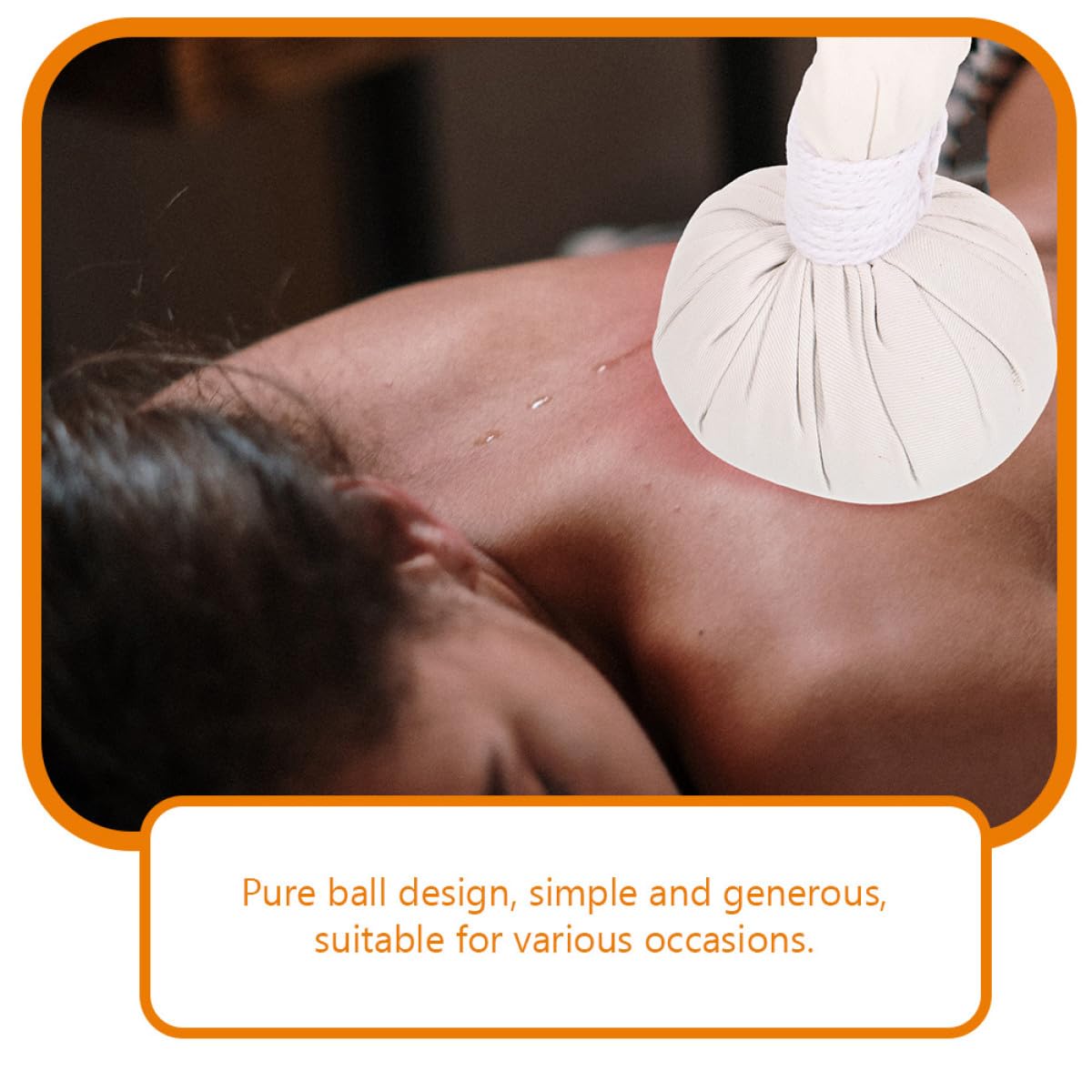 PLAFOPE Bolas de Masaje de Hierbas Chinas 2 Pcs, Bolsa de Calentamiento Natural para Spa y Acupresión, Pelota Terapéutica para Masaje Corporal en Casa y Viajes