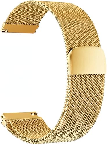 Miniatura 10 de Upzuna Correa de reloj milanesa de liberación rápida deportiva de malla metálica para mujeres y hombres, universal de 0.709 in, 0.787 in, 0.866 in