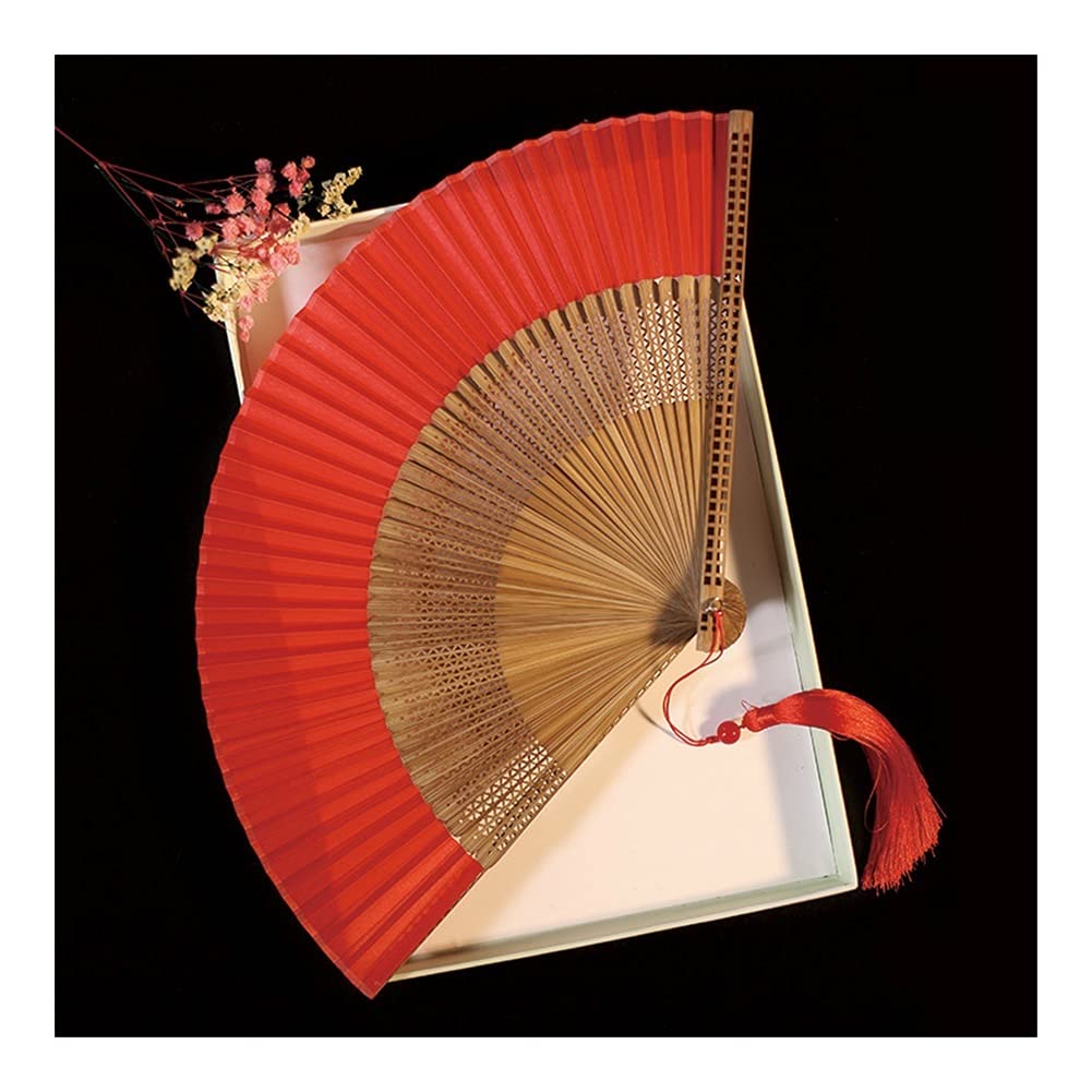 NZPOST Folding fan Foldable Bamboo Fan For Flower Painting Handmade, Portable, Chinese Hanfu, Silk fan (A3)