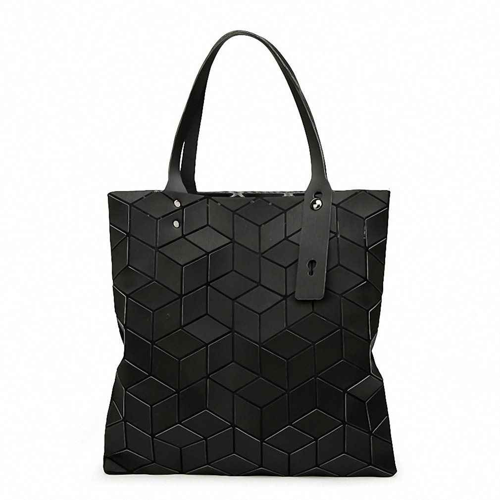 NEW New bag Women sac Lingge Matte Tote Geometry Quilted Shoulder Bags Ladies Plain Folding Handbags bolso Black