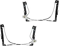 Vista 44 de TRQ Juego de elevalunas eléctrico trasero compatible con Volkswagen Golf 1999-2006 Jetta VW1550102 VW1551102 1999-2005