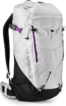 La Sportiva ZEMP002 Granite 32 Backpack, Chalk/Black, M-L, For outdoor use