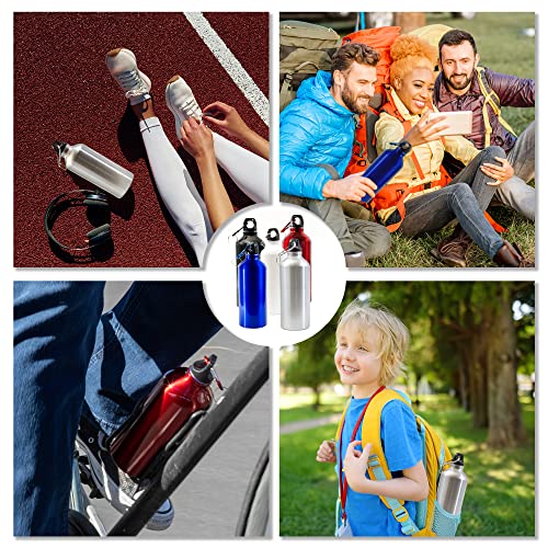 Ezhydrate Aluminum Water Bottle 20 Oz Blank Reusable Water Bottles Lightweight Aluminum Gym Travel Water Bottle Leak Proof Team Customized Water Bottles For Bike Bicycle Camping (Black) #TOP5