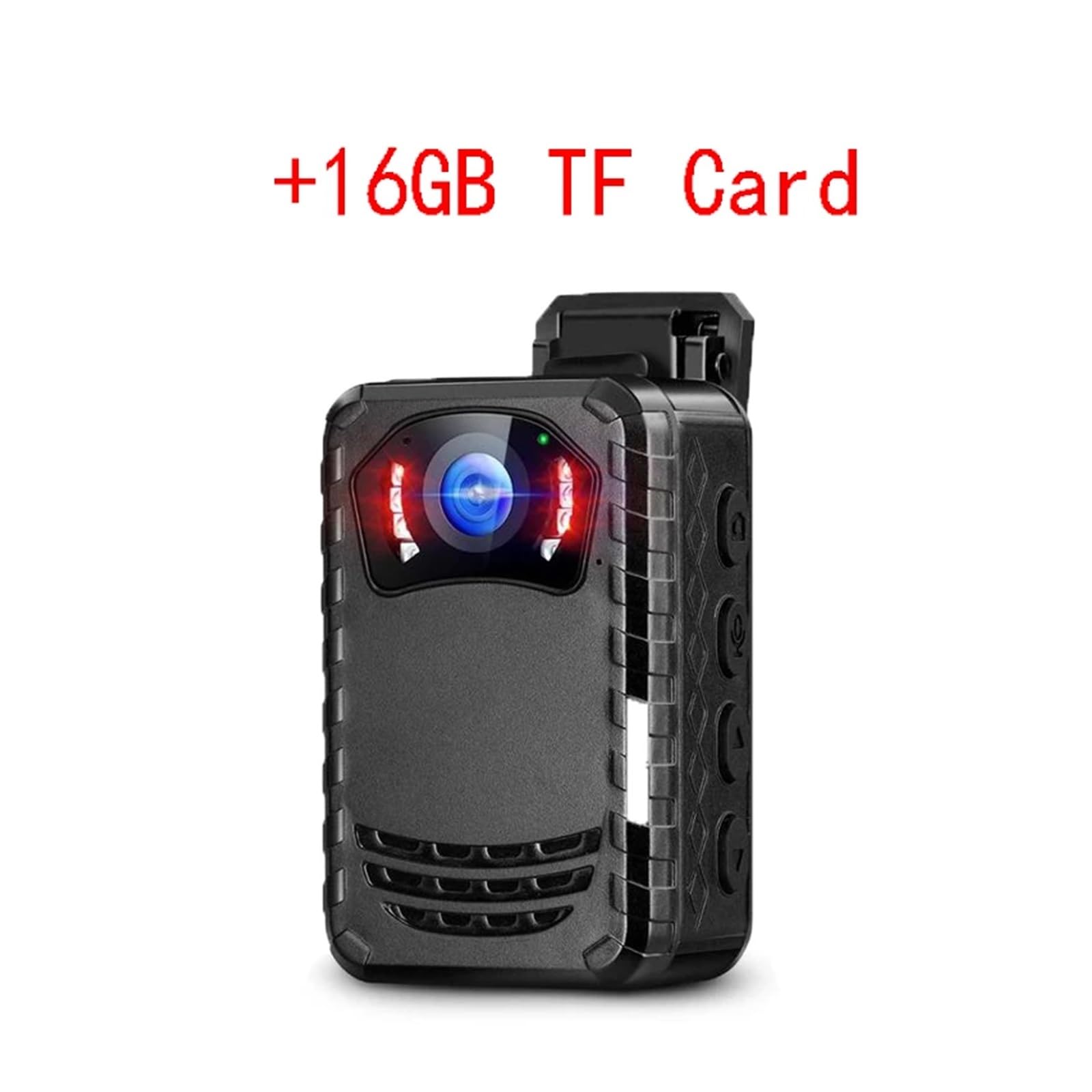 Camara Corporal, Mini cámara Corporal N9 Full HD 1296P, cámara montada en el Cuerpo, pequeña cámara portátil de visión Nocturna for el Cuerpo de la policía, 8GB-512GB(Add 16GB Card)