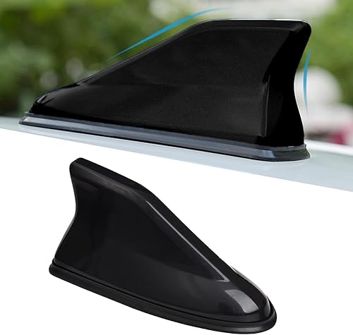 1 antena de aleta de tiburón para automóvil, receptor de señal de automóvil ABS, antena de radio para techo superior del automóvil, cubierta de base