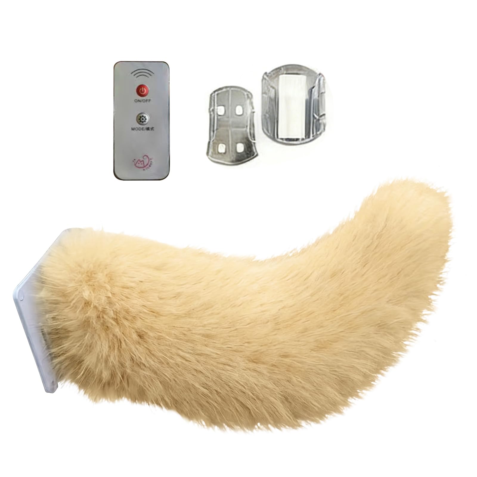Wagging Tail For Car | Remote Control Electric Furry Car Tail | Moving Fox Tails For Cars Trunk | Cute Plush Exterior Decoration | Handmade Rechargeable Auto Trunk Charm Cosplay Accessories