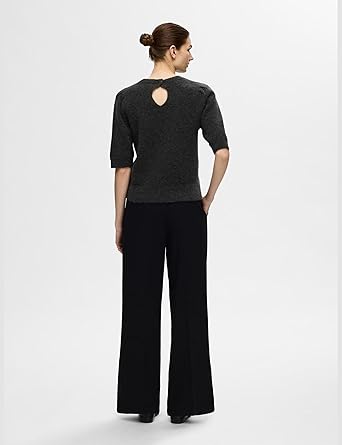 Grijze SELECTED WOMEN Trui SLFLULU NEW LS KNIT V-NECK B NOOS Grijze SELECTED WOMEN Trui SLFLULU NEW LS KNIT V-NECK B NOOS