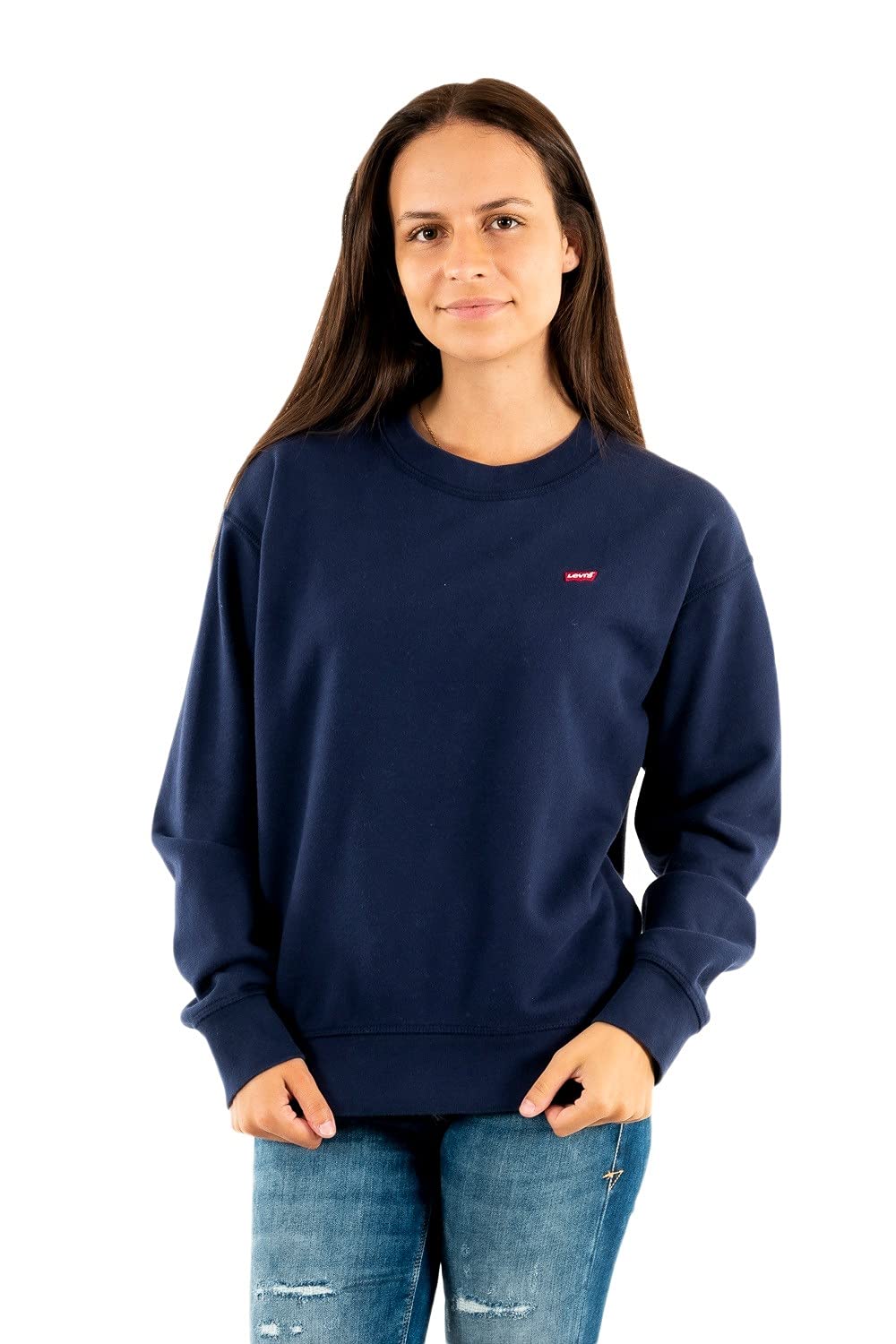 Levi's Damen Standard Crew Sweatshirt,Peacoat,S
