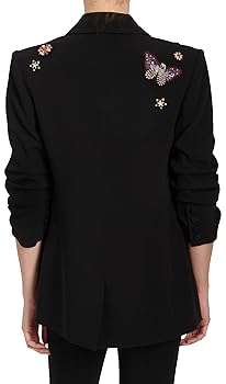 ジャケット・アウター BIRTHDAYBASH L BUTTON BUTTERFLY BOA Amazon.com: Cinq a Sept Butterfly Embroidered Kylie Jacket