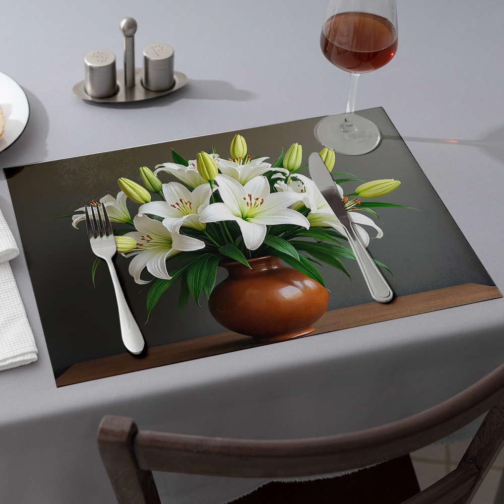 Assiettes décoratives et sets de table résistants à la chaleur pour un comptoir impeccable