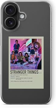 Multitronic iPhone 16 Uyumlu Stranger Things Minimalist Poster Tasar m Bask l   effaf K l f