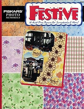 Hardcover Festive Vol. 3009: 16 Acid-Free Papers for Scrapbooks & More! Book