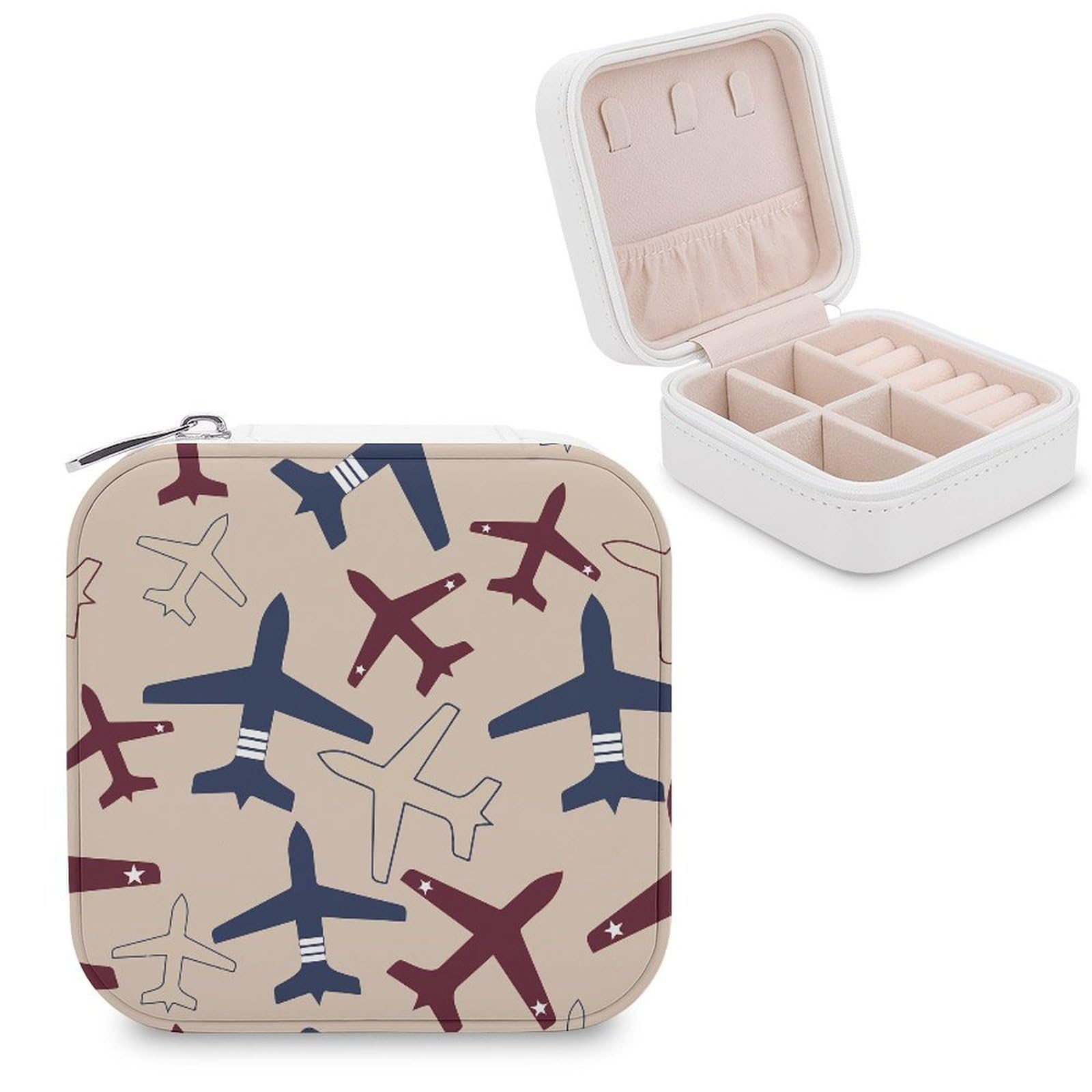 CUTJMDNGH Aircraft Airplane Flying Jewelry Box for Women Jewellery Case Organizer Storage Boxes Craft