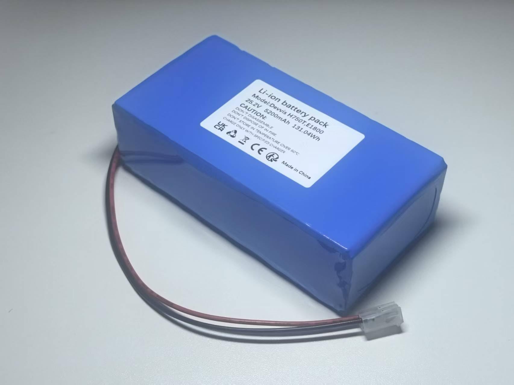 Batterie de rechange au lithium 5,2 Ah pour tondeuse robot DEVVIS série H750T/E1800