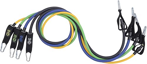 Miniatura 5 de Alpine Swiss Juego de bandas de resistencia de ejercicio con asas, anclaje de puerta, correas de tobillo y bolsa de transporte para hombres y mujeres