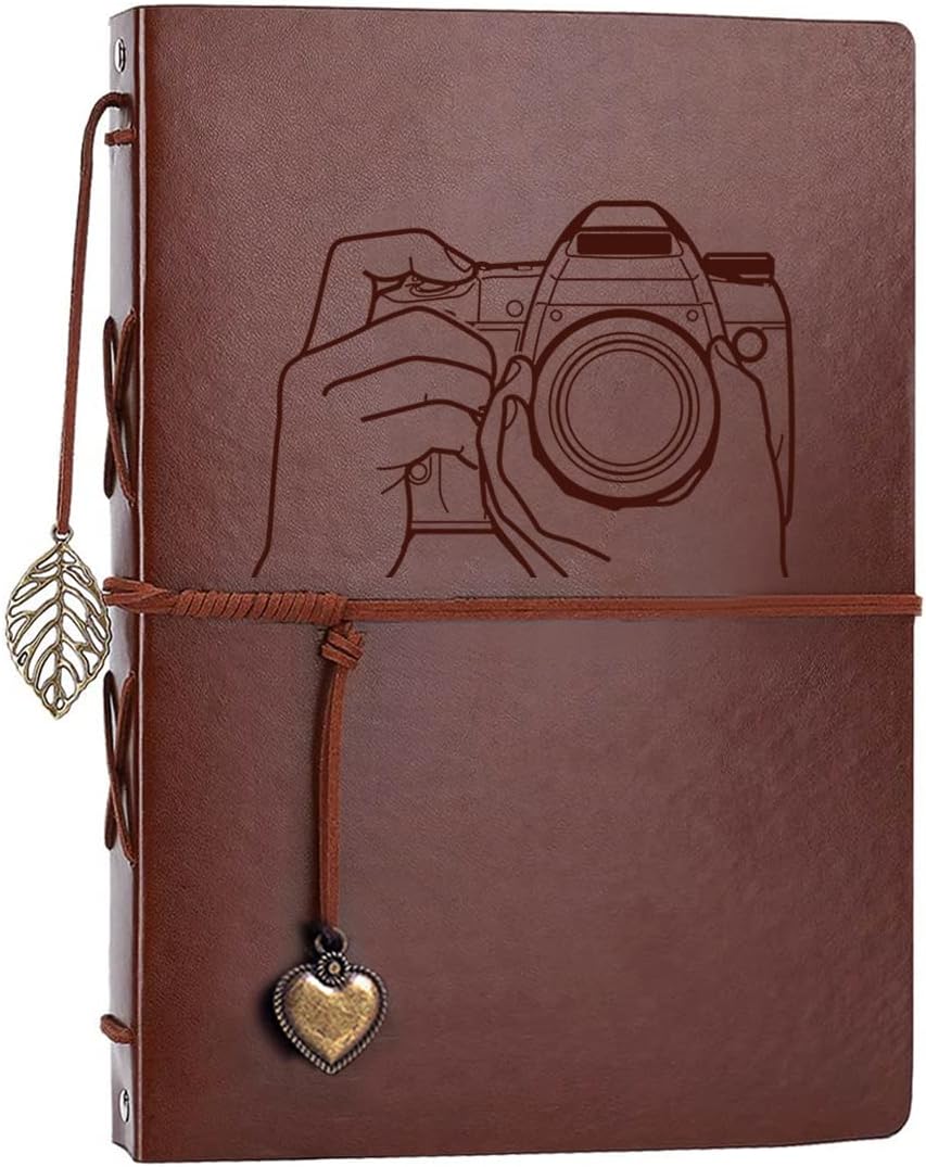 Photo Album 4x6 160 Photos, Leather Photo Albums with Writing Space With 30 Writing Paper, Travel Family Wedding Kids Graduation Ultrasound Baby Picture Album Scrapbook Photo Album