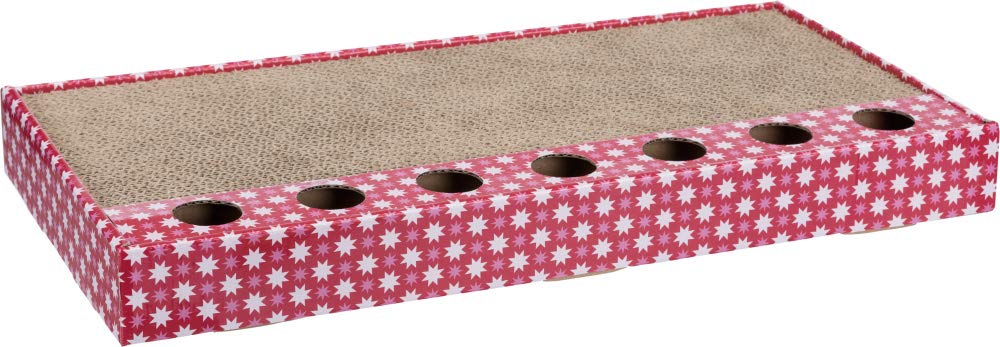 Trixie Scratching Cardboard with Toys for Cats with 2 Toy Ball, 48 × 25 cm, Pink (B07HGR24P2) Amazon Price History, Amazon Price Tracker