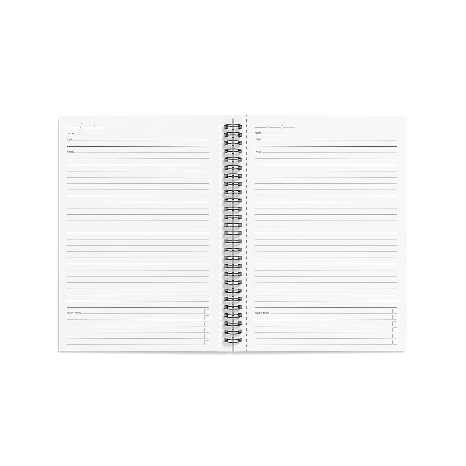 TRU RED Staples Medium Soft Cover Meeting Notebook, Black TR54988 - Image 5