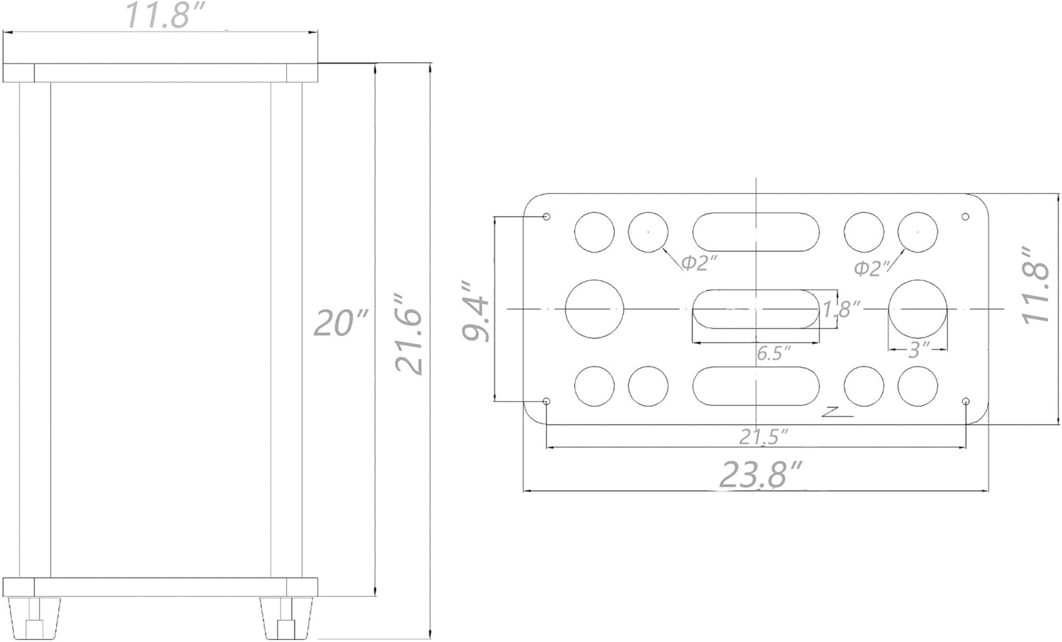 FixtureDisplays® Long Handle Tool Organizer Garage Garden Tool Storage Rack 10018