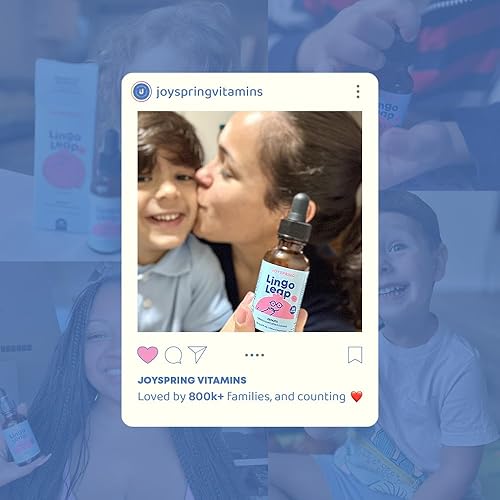 Miniatura 4 de JoySpring LingoLeap - Fórmula líquida para niños con zeolita clinoptilolita, B12 metilada y vitamina D3  Apoyo diario suave para el bienestar de los
