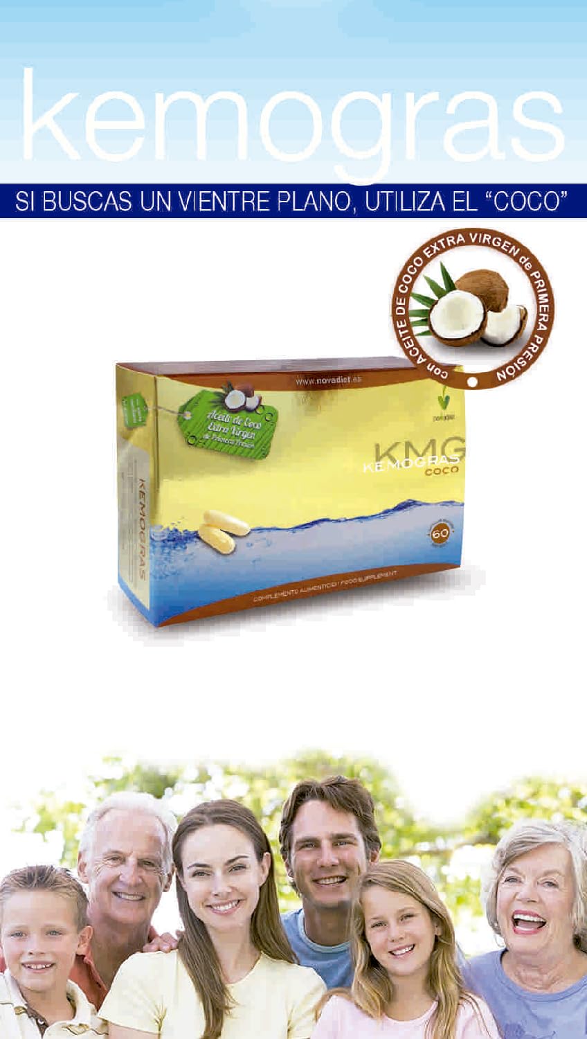 Novadiet KEMOGRAS COCO Aceite de Coco Extra Virgen Cápsulas 60