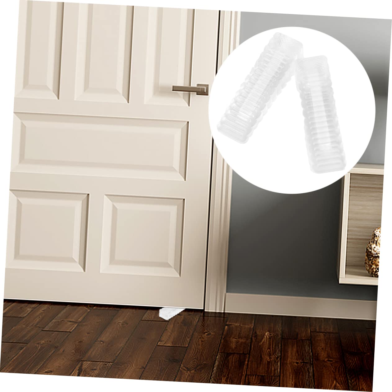 Tope para Puerta de Seguridad para Niños 8piezas de PVC, Cuña Antideslizante para Protección de Dedos Hogar u Oficina