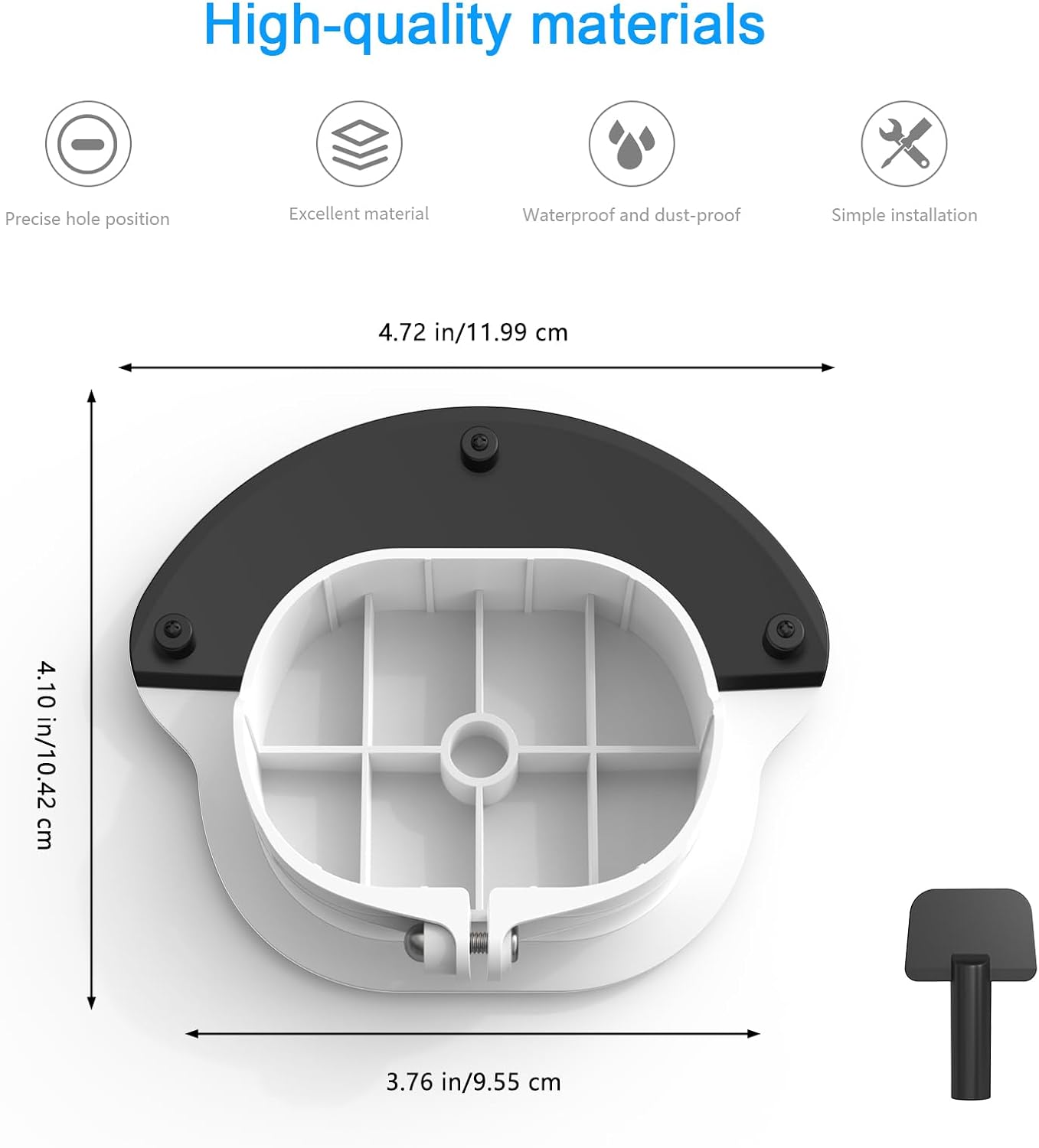 Rain Cover Sun Shade for R-ing Floodlight Cam Wired Pro (White)