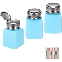 uxcell Push Down Solvent Dispenser 120ml/4oz Blue 3Pcs