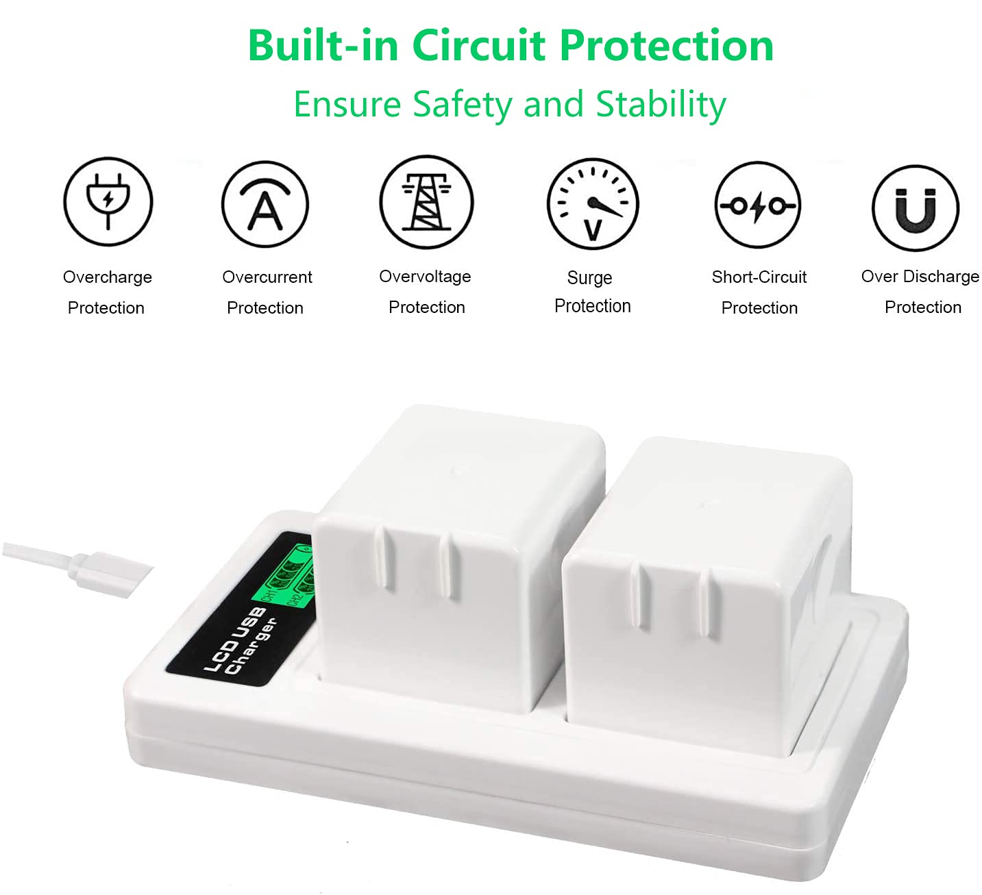 Batterie Rechargeable 3500mAh Pour Caméras Arlo Pro Et Arlo Pro 2 - Remplacement Haute Capacité - Compatible VMA4400 Et Modèles Similaires - 6