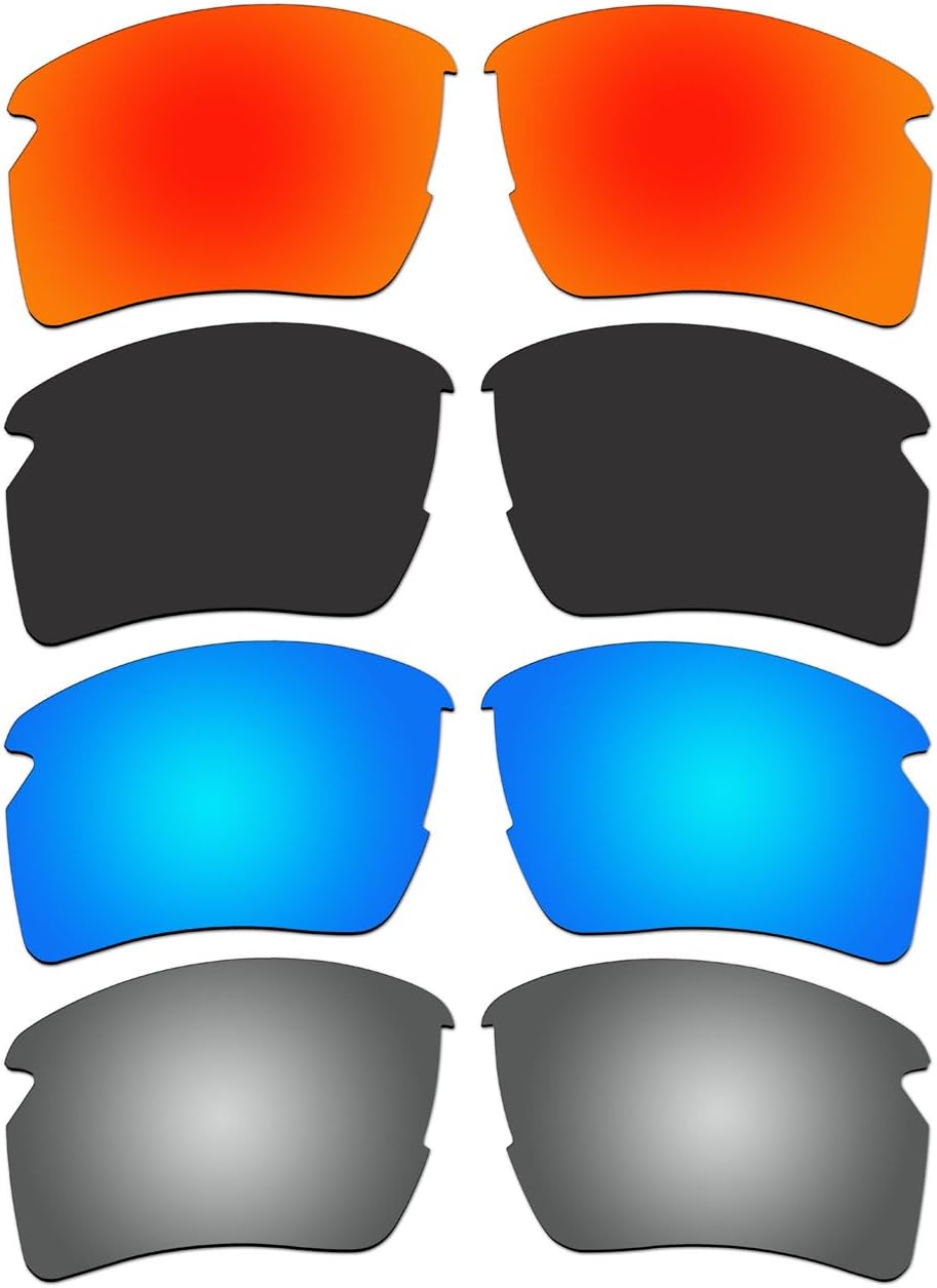 4 Pair Replacement Polarized Lenses for Oakley Flak 2.0 XL Sunglasses OO9188 Pack P7