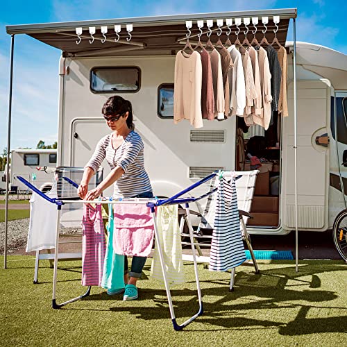 Homgaty 16 ganci per tende da sole, ganci a S, per...