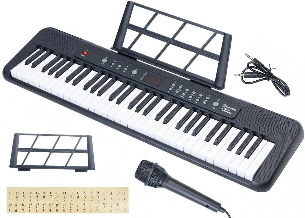 Amazon | Yumcute 電子ピアノ 61鍵盤 スタンド 電子 ピアノ キーボード