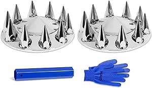 Chrome Dome Rear Axle Cover With 33mm Thread-on Nut Cover – HD - View #10