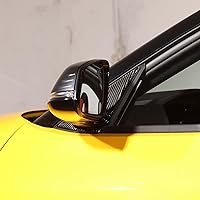 Vista 5 de Daeiclru Adhesivo de fibra de carbono suave para ventana frontal de pilar triangular, ajuste para Toyot@Supra GR A90 A91 MK5 2019-2022, 4 piezas
