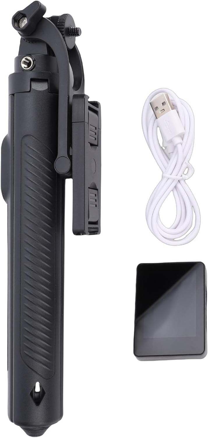 Wireless Screen Mirroring Selfie Stick, 1.65M Extendable Bluetooth Selfie Tripod with 2In Back Camera Screen, for Travel Vlogging and Phone Photography