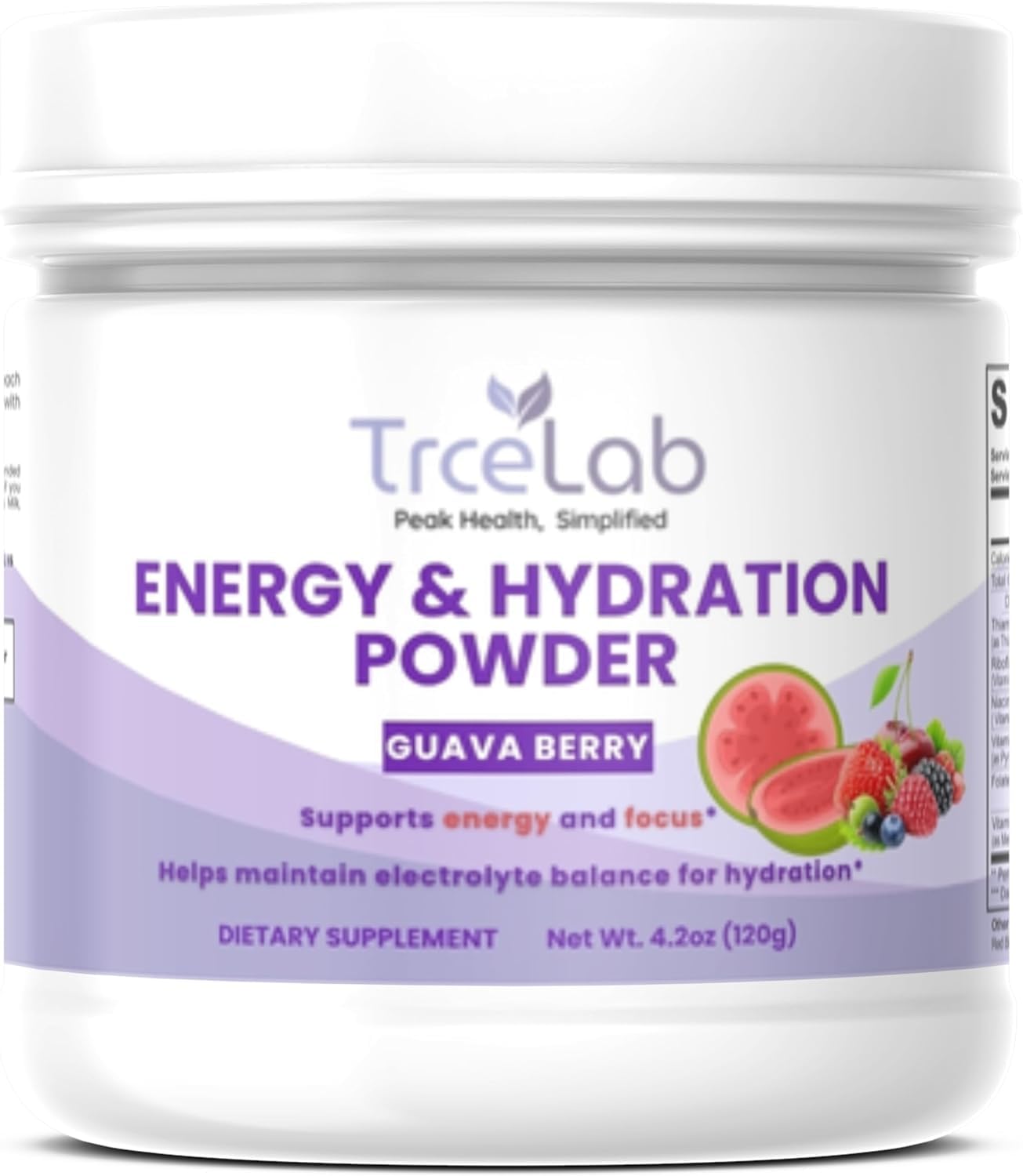 Guava Energy Powder - Natural Caffeine Powder with L-Theanine, Methylcobalamin, Folate, Niacin, Riboflavin, B6 - Clean Energy Drink Powder for Women - Pre Workout with Green Tea Extract