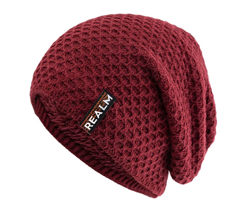 Sombreros unisex de invierno para hombres y mujeres Gorro de esquí cálido para decoración de letras con forro térmico, azul marino, Talla única