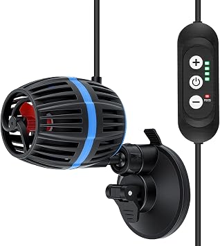 Aquarium Wave Maker Pump,10W 360  Rotating Aquarium Circulation Pump, 4 Wave Modes Ultra-Silence Fish Tank Powerhead, Water Circulation Pump for Coral Reef and Freshwater 10W