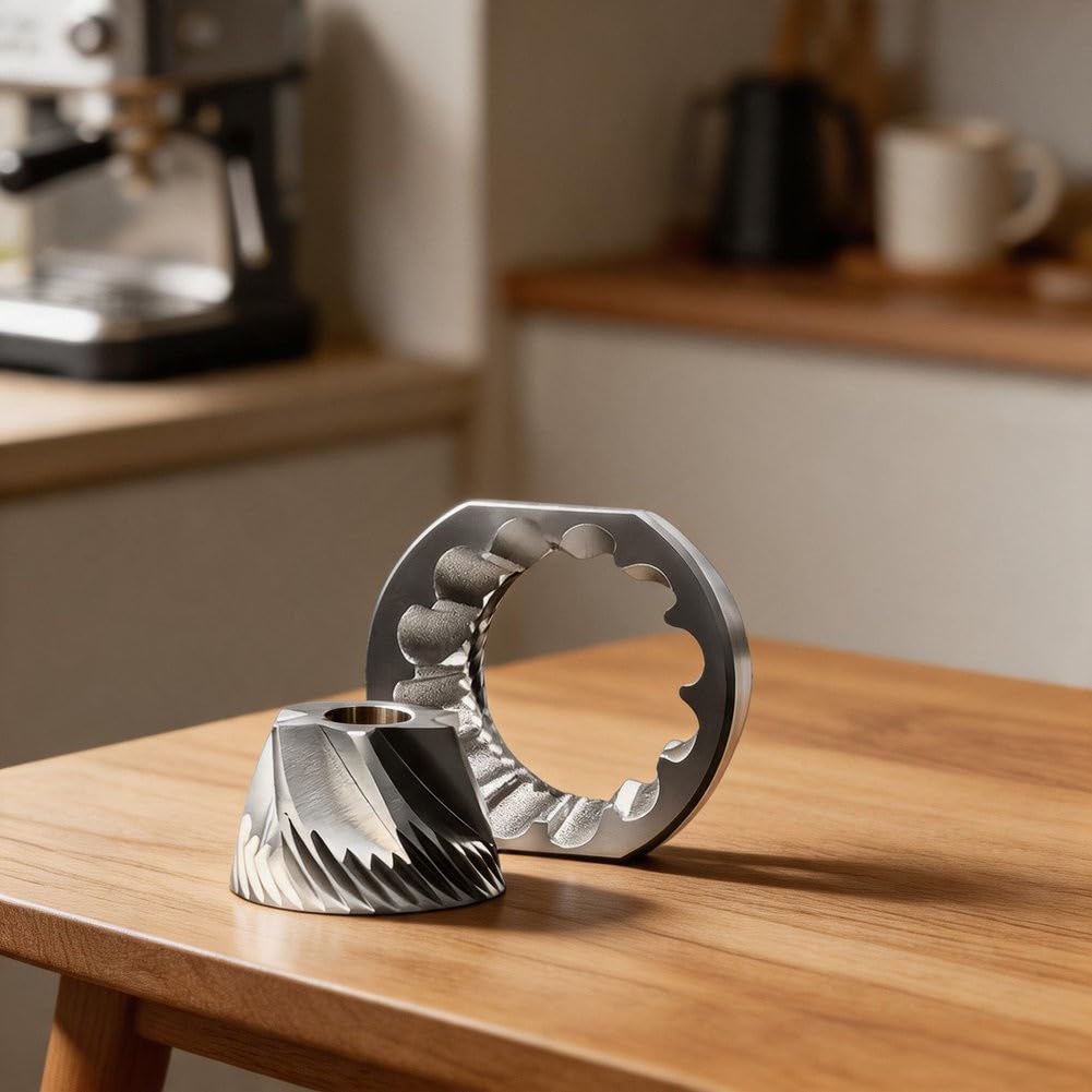 Macina per caffè Acciaio 48mm Set Conico 6 per punte Macina per