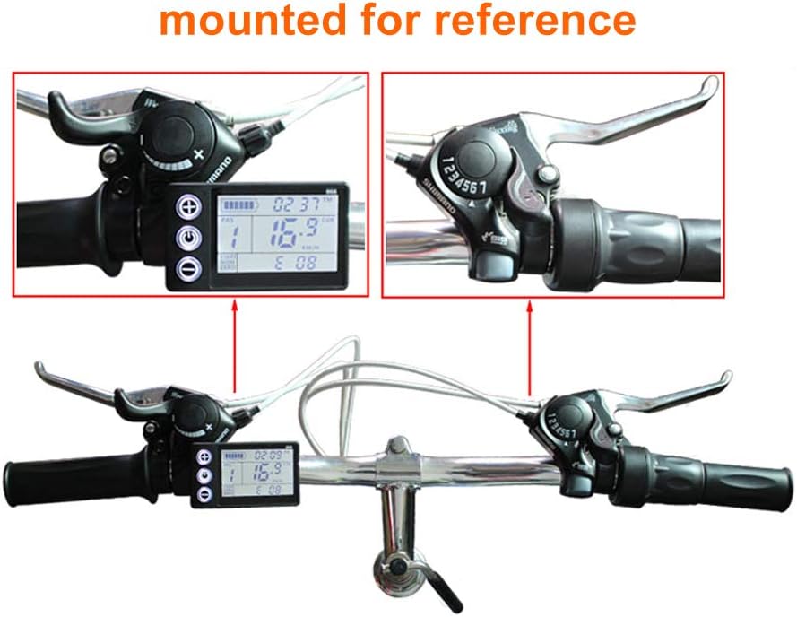 L-fast 電動バイク LCDディスプレイ モーターコントローラー付き バッテリーインジケーター モーター速度インジケーター 25