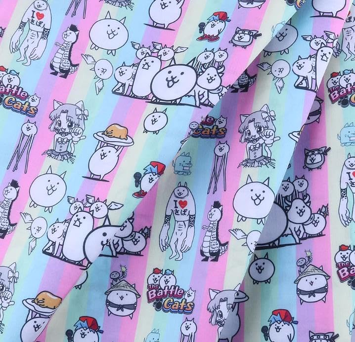 Amazon.co.jp: にゃんこ大戦争 布 生地 DIY 切売カット ふたりで! 手芸