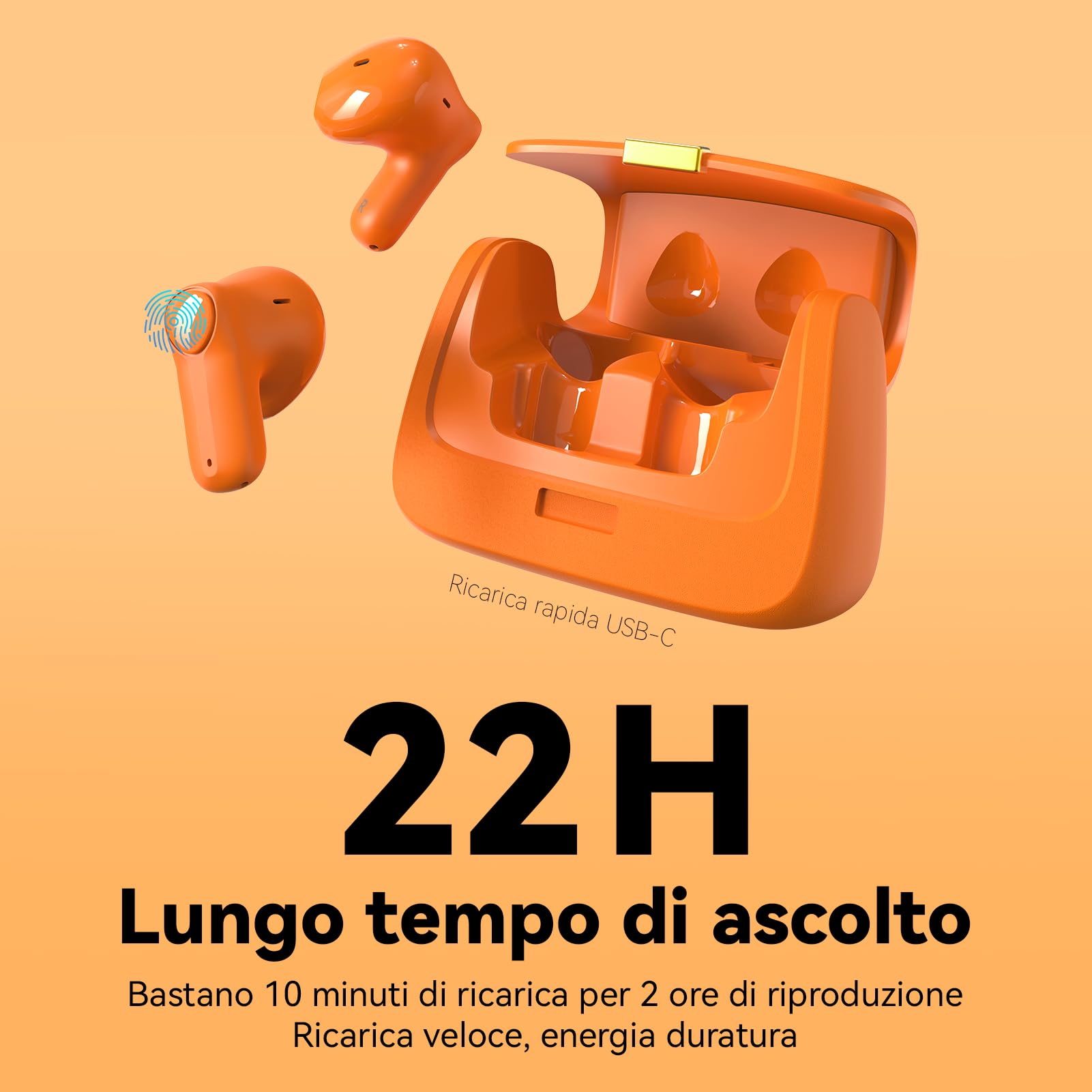 ANCwear Auricolari Bluetooth 5.4 In-Ear con Custodia a Forma di Borsetta | 30 ore con la custodia e solo 3,5 g per auricolare, con adesivi fai da te: idea regalo per ragazze, adolescenti e donne