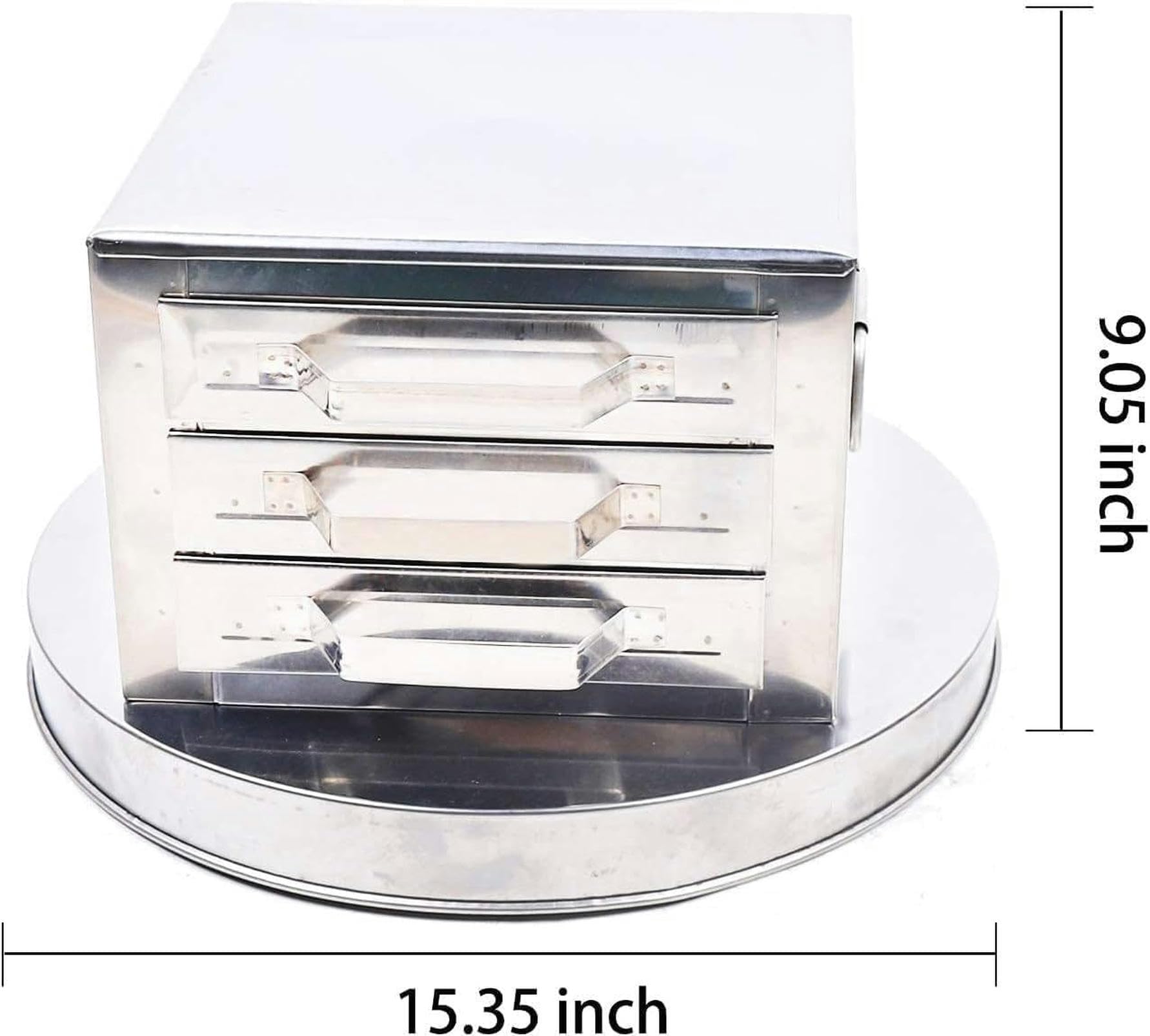 Macchina per rotoli di pasta di riso, vaporiera a 3 strati con vassoio in acciaio inossidabile 304 per ricette Guangdong, pentole versatili per involtini di riso fatti in casa