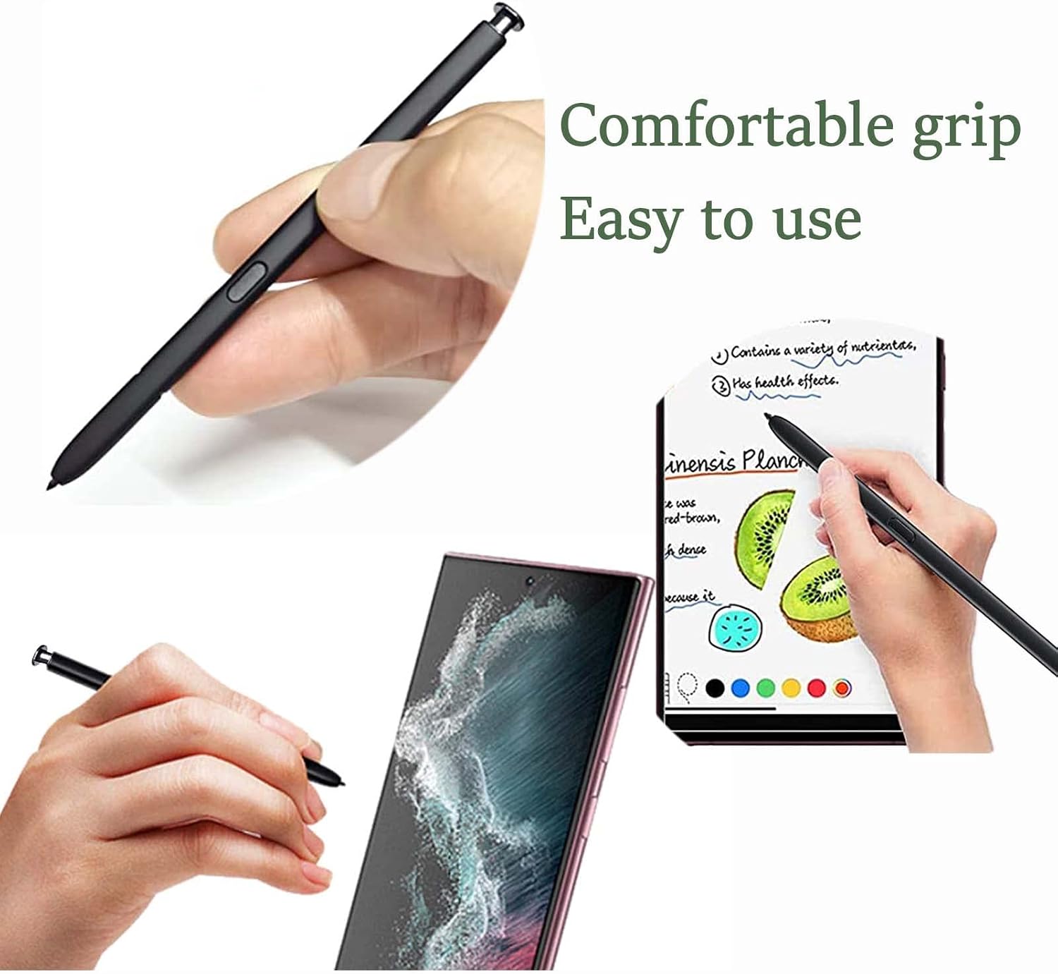 Galaxy S23 Ultra S Pen Without Bluetooth Replacement for Samsung Galaxy S23 Ultra SM-S918B, SM-S918B/DS, SM-S918U, SM-S918U1, SM-S918W, SM-S918N, SM-S9180, SM-S918E, SM-S918E/DS 5G Stylus Pen(Black) image 4