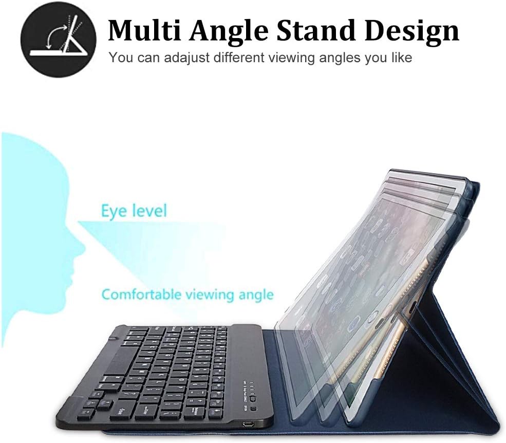 iPad Keyboard Case 10.5 for iPad Air 3rd Gen 2019 10.5/iPad Pro 10.5 2017-Detachable Wireless Bluetooth Keyboard with Magnetic Smart Case Cover for New iPad Air 10.5 Inch