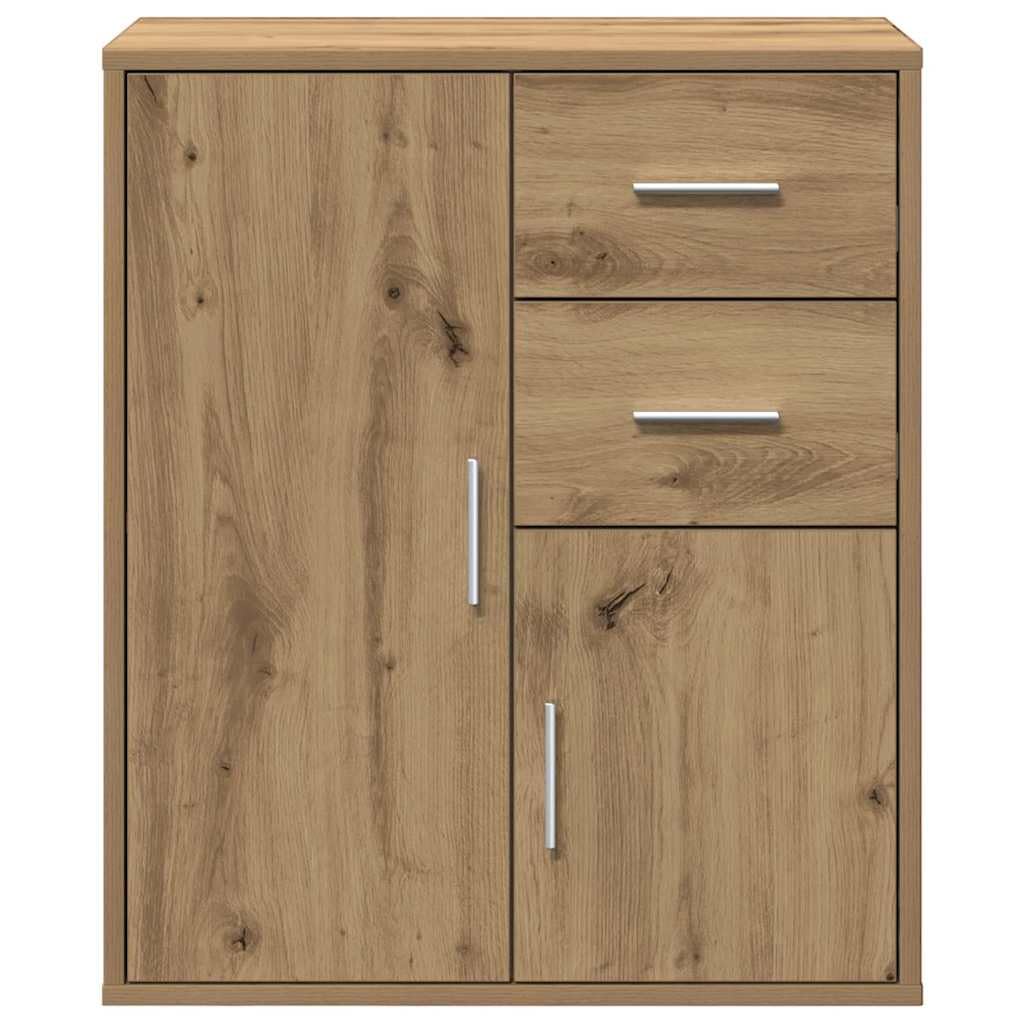 Credenza Rovere Artigianale 60 x 31 x 70 cm Legno Multistrato Marrone,871416